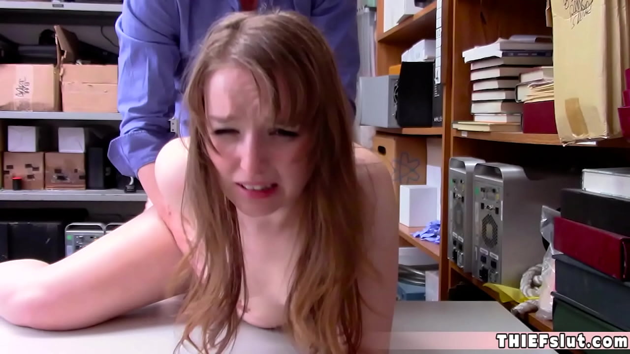 Petite Dirty Shoplifter thief chick fucked by a mall cop