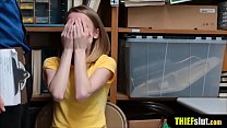 Shoplifter teen needs to fuck for her freedom after got busted
