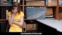 Teen Shoplifter Banged To RIGHTS Hard By Security Guard
